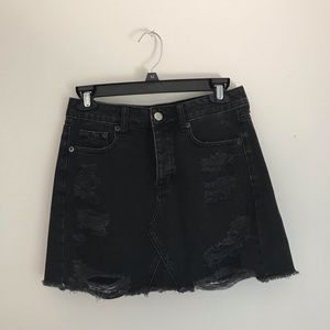 American Eagle Black Denim Skirt
